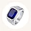 3.blue sapphire-silver