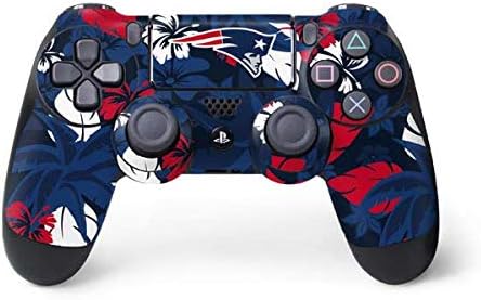 Vista 13 de Skinit Calcomanía para juegos compatible con el controlador de PS4, diseño oficial de los New England Patriots de la NFL, en blanco y negro