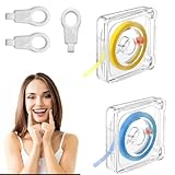 COYUN Zahnschleifpapier,2 Rollen Zahn Schleifpapier,Schleifpapier und Polierstreifen für Zahnzwischenräume, mit 3 Zahnradierer,Schleifpapier für Zähne, zum Glätten (20 μm, 30 μm)