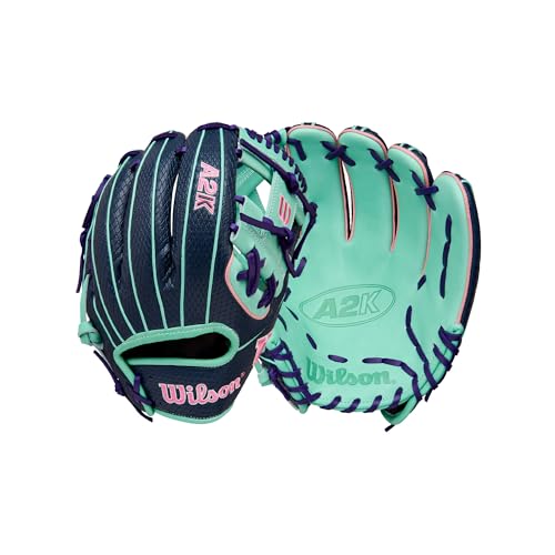 Wilson A2K 1786SS 11.5” Infield Glove RHT Navy/Seafoam/Pink