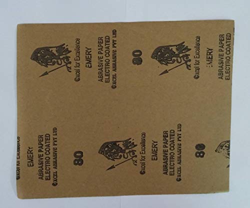 Image of Emery paper /sand paper grit 80 for dust /stock removal