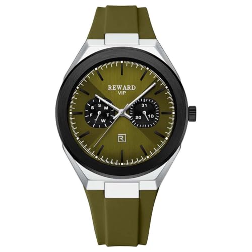 Montre Homme REWARD montre bracelet quartz acier noir et argent