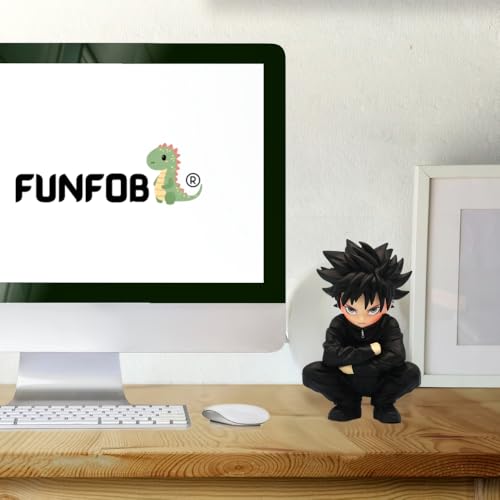 Image of FUNFOB Megumi Fushiguro Action Figure Height- 13cm Collectible Gojo Action Figure PVC Multicolour | Megumi - Squat