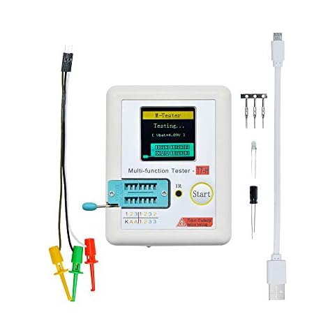 Aideepen High Precision Transistor Tester T7 TC-T7-H Multifunctional Graphic 128 TFT LCD Display Diode Triode Capacitance LCR ESR Meter Cover