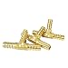 NIGO 3-Way Tee Brass Hose Fitting (3, 1/4" x 1/4" x 1/4" Barb)
