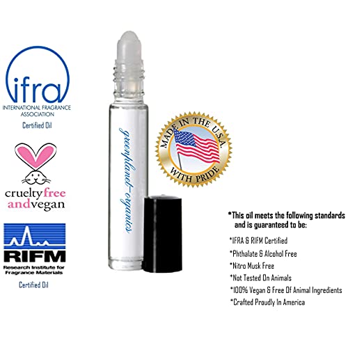 Set Of 2: Jasmine Green Tea Perfume Oil (Phthalate Free, Made In Usa & No Animal Ingredients Or Alcohol) .33Oz X2 #TOP4