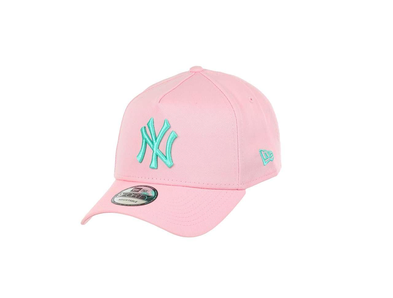 New Era New York Yankees MLB Pastel Pink 9Forty A-Frame Snapback Cap — image 1