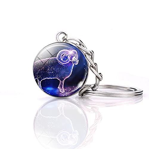 JWPavilion Zodiac 12 Constellations Glow In The Dark keychain Accessories