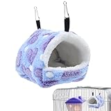 Hamaca De Felpa Para Loros, Hamaca De Felpa Para Pájaros, Jaula Para Dormir Con 2 Ganchos, Cama Para Pájaro Para Jaula, Nidos Hamacas Cálido De Invierno Para Pájaros Pequeños, Periquitos, Cacatúas