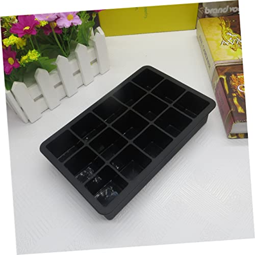 Cubetas para hielo de silicona negra flexibles miniatura 6