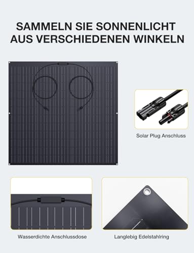 Flexibles Solarmodul Blzldd 480W mit 2x 240W Solarpanel