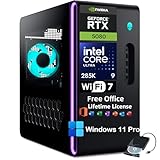 Alienware Aurora R16 Ordinateur de bureau de jeu 2025 – NVIDIA RTX 5080 GDDR7 (Beats RTX 4090), Intel Core Ultra 9 285K (AI NPU), Win 11 Pro, licence de bureau, WiFi 7 (64 Go DDR5, 4 To SDD, disque