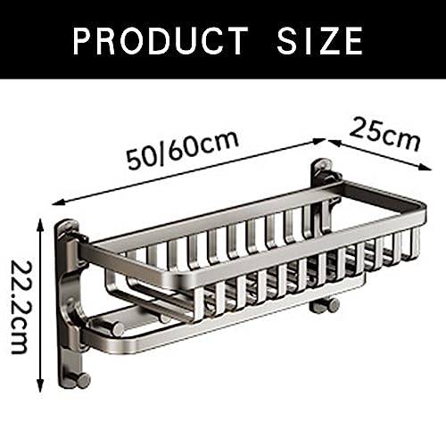 Barre serviette double aluminium auto-adhésive 50 cm - 5