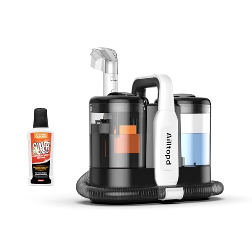 Ailltopd Couch Cleaner Machine, Deep Stain Cleaning for Carpet, Car, Pets, Stairs, Sofa with Self-Cleaning Tool