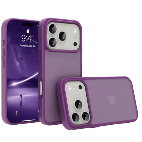 Image of iPhone 18 pro /17 pro Case,Translucent Matte(deep Purple)