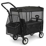 LPZMPZ Moskitonetz Bollerwagen Universal, 110x95x75 cm Insektenschutz Netz für Bollerwagen Moskitonetz, Fliegennetz Abdeckung Zubehör für Bollerwagen Transportwagen Faltbar