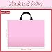 Geyee 100 Pack 16 x 12 Inch Valentines Pink Plastic Shopping Bags for Small Business Boutique Merchandise, Pink Retail Shopping Bags Bulk with Handles for Gift Wrapping, Party Favors, Birthday
