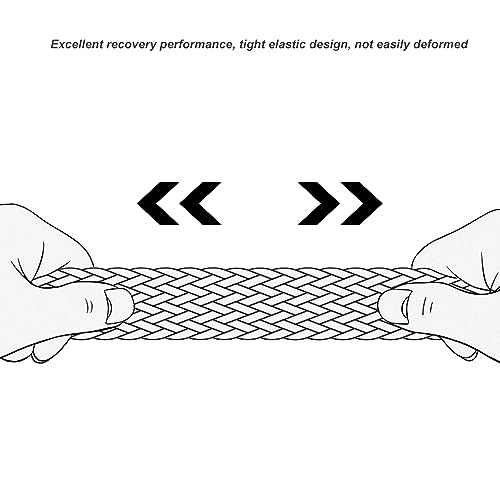 Mens Elastic Braided Belt - Stretch Canvas Woven Casual Waist Band Web Belt 41-50" for Work Travel Sports Men Women3