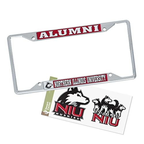Desert Cactus NIU Huskies License Plate Frame (Sticker Frame Alumni)