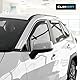 CLIM ART Windabweiser für/kompatible mit Toyota RAV4 2019-2025 (V) - Integrierte Regenabweiser - Autofenster Sonnen-&Regenschutz - Windabweiser Autofenster - Einfache Montage - Garantie 4 Set S