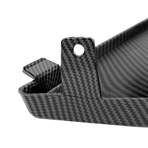 Image of Kojem Splash Guard Mud Flaps Compatible with 2020-2025 Chevy Chevrolet Corvette C8 Replacement for 84263453 84263457 Extended Style Front & Rear 4Pcs Carbon Fiber Color