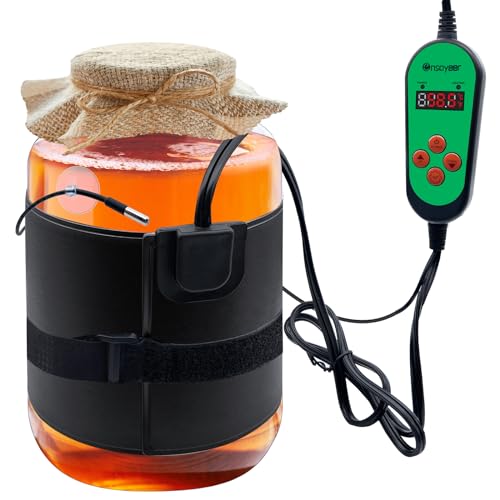 Best Way to Keep Fermenter Warm: Top Heating Wraps and Kits Reviewed 8 Ensayeer Upgraded Premium Kombucha Heating Wrap, Digital Temperature Control, Timing Function, Fits 1 to 3 Gallon Fermenter Vessels