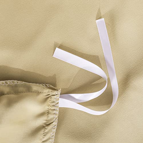 Image of NTBAY Queen Duvet Cover Set, 1 Duvet Cover and 2 Pillow Shams, Soft Brushed Microfiber Comforter Cover with Zipper Closure, Light Taupe