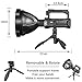 Rechargeable Spotlight Flashlight High Lumens, 900,000 Lumens Super Bright Led Searchlight with Tripod and USB Output, IPX5 Waterproof 4 Modes Handheld Spotlight for Camping Emergencies