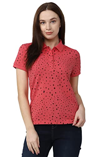 Image of Van Heusen Women's Cotton Regular Fit Polo T-Shirt