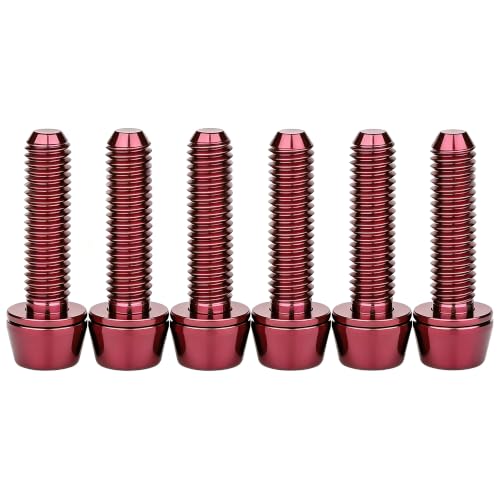 Image of Titanium M5x20mm Allen Hex Tapered Bolt Screw (Burgundy)