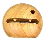 Haut-parleur de téléphone portable en bois - finement sans bavures, ce qui peut éviter les rayures, support de téléphone de bureau