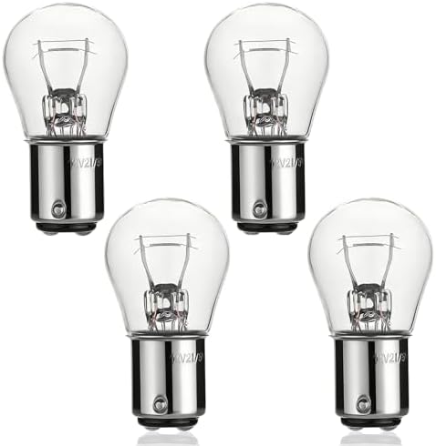 GIVEDOUA 1157 2057 Bulb, 12V Brake/Tail/Parking/Reverse/Turn Signal Lights, P21/5W 2357 7528 BAY15D Replacement for Tucson Elantra Sonata Santa Fe Cerato Optima Sportage Sorento Corolla(4 Pack)