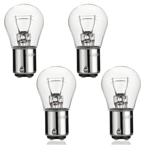 GIVEDOUA 1157 2057 Bulb, 12V Brake/Tail/Parking/Reverse/Turn Signal Lights, P21/5W 2357 7528 BAY15D Replacement for Tucson Elantra Sonata Santa Fe Cerato Optima Sportage Sorento Corolla(4 Pack)
