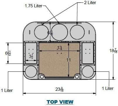 Miniatura 9 de Docktail Butler - Organizador de mesa para barco, incluye soporte para caña, mesa portátil para barco y barra de barco, mesas marinas para barcos