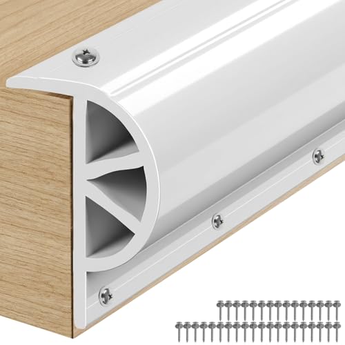 WTMORE Boat Dock Bumpers 12 Feet Dock Edging Guard for Piling and Pier Rub Rail for Boats Protection Dock Fenders Bumpers Includes Mounting Screws White