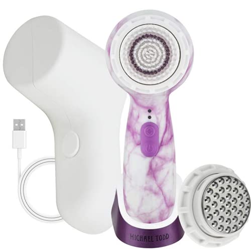MICHAEL TODDBeauty Soniclear Petite ââ‚¬â€œ Facial Cleansing Brush System - 3-Speed Sonic Powered Exfoliating Face Brush