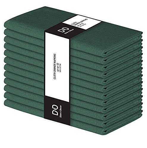 Dine n Decor Set of 12 Cloth Dinner Napkins 100%...