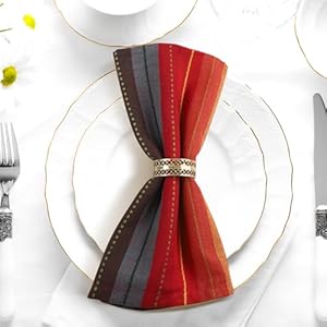 Urban Villa DinnerNapkins Cuisine Stripes Cloth Napkins Set of 12 Red Multi Color Dinner Napkins 20x20 Inches 100% Cotton Dinner Napkins Over Sized Cloth Napkins with Mitered Corners DinnerNapkins Urban Villa DinnerNapkins Cuisine Stripes Cloth Napkins Set of 12 Red Multi Color Dinner Napkins 20×20 Inches 100 Cotton Dinner Napkins Over Sized Cloth Napkins with Mitered Corners DinnerNapkins