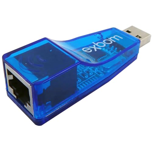Adaptador USB Exbom para LAN Ethernet com Cabo RJ45