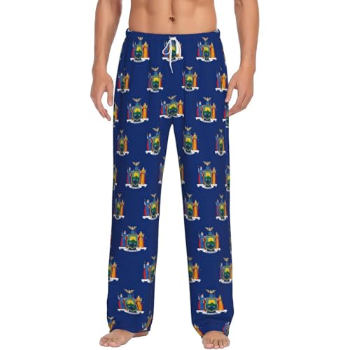 Pantalon de pyjama pour homme en flanelle cadeau motif New York