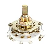 uxcell 10Pin 2P4T 2 Pole 4 Position Selectable Single Deck Band Selector Rotary Switch