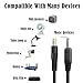 GINTOOYUN 2-PCS DC5521 to DC35135 Power Cord 24AWG DC 5.5mm x 2.1mm Male to DC 3.5mm x 1.35mm Male Security Camera Cable for Security Cameras, Mini Speakers, Small Fans, etc(3.2FT)