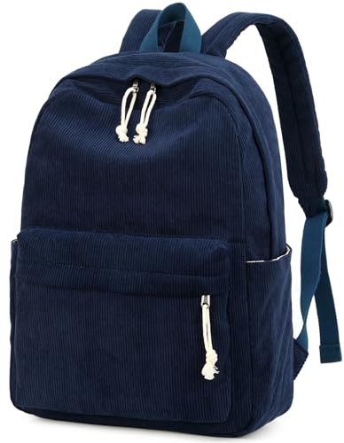 Image of BTOOP School Backpack for Teens Large Corduroy Bookbag Lightweight 15.6 inch Laptop Bag for Girls Women Casual High School College