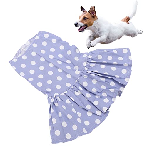 WinmetEuro Saia para cachorro, lindo vestido de cachorro de algodão respirável confortável para meni