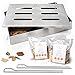 AMAZY Affumicatore Box in Acciaio Inox con 2 spiedini per Grill e 2 Tipi di Chips Diverse - Affumicatore Barbecue Offre al Pesce o alla Bistecca Il Tradizionale Sapore del Barbecue Americano