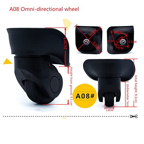 Suitcase Luggage Wheels, 2pcs Universal Suitcase Replacement Wheel for Travel Case Luggage Wheels Replacement Luggage Wheels Replacement Kit Samsonite Wheels Replacement2