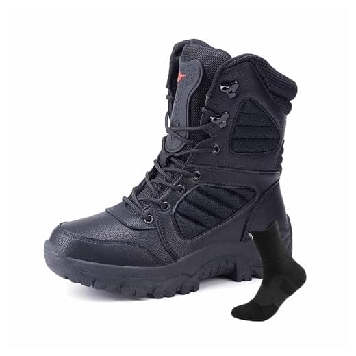 Botas táticas militares masculinas, botas de caminhada na selva para caça do exército ao ar livre Botas de trabalho leves para homens Botas de trabalho de segurança duráveis Botas de deserto (Color :