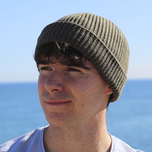 Bonnet docker Wear&Care vert haut de gamme en maille écoresponsable hautement durable - 4