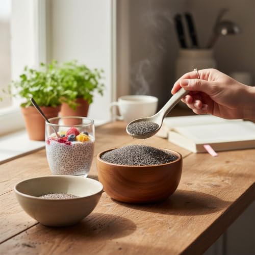 Image of Crispique Premium Raw Chia Seeds 250g | Cleaned & Sorted | Natural Superfood for Weight Management | Rich in Fiber, Omega-3 & Antioxidants | Healthy Snacks & Smoothie