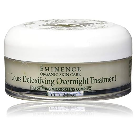Eminence Organic Skincare Lotus Detoxifying Overnight Treatment, 2 Fl Oz